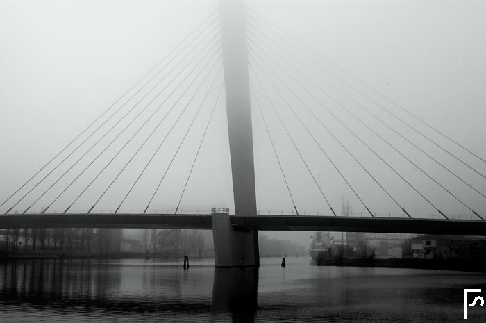 Bridge and fog